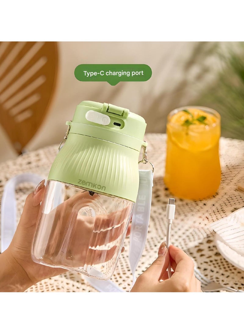 Portable Blender for Shakes and Fruit - 1.2L Mini Blender, BPA Free, USB Rechargeable, Small Travel Blender Powerful Blending, Cordless Blender Cup in Office Home Gym  - Image 4
