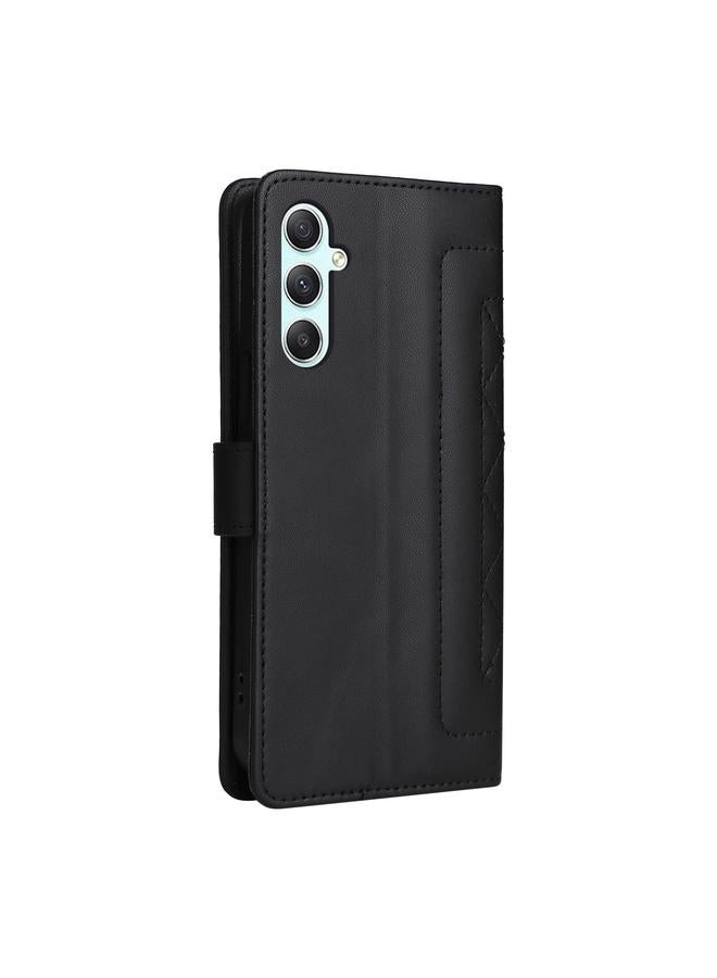 S-TOP Case For Samsung Galaxy A34 5G Diamond Lattice Leather Flip Phone Case - Image 3