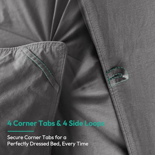 Three Geese Pinch Pleat Feather Down Fiber Comforter - All-Season Down Duvet Insert Fluffy Baffle Box Design with 8 Corner Loops for Warmth and Softness. - Image 5