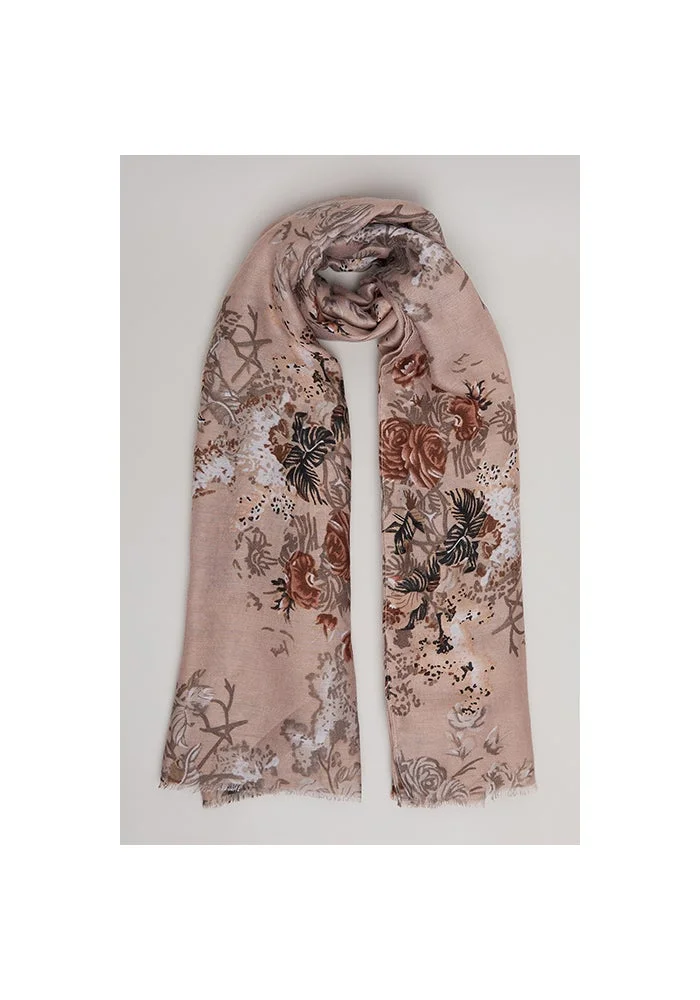 Floral Patterned Scarf