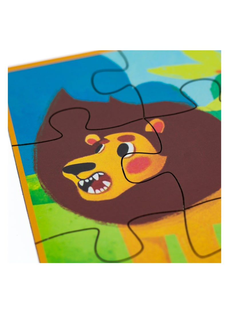 فوفا FOFA Puzzle - فرس النهر الصغير ، الأسد ، لعبة النمر للأطفال  - Image 3