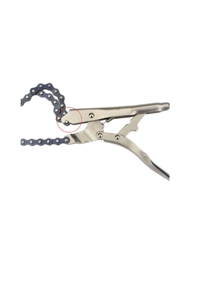 ABBASALI Chain Vise Clamp Plier 10 inch Locking Grip Wrench Oil Filter Pipe 16.5 inch Chain Length - Image 2