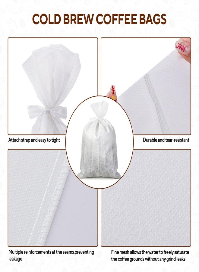 Hogurity 60PCS Commercial Cold Brew Coffee Bags with Drawstring, 20" X 20" Disposable Coffee Filters for 5 Gallon Buckets and Commercial Model Cold Brew Coffee Makers - Image 4