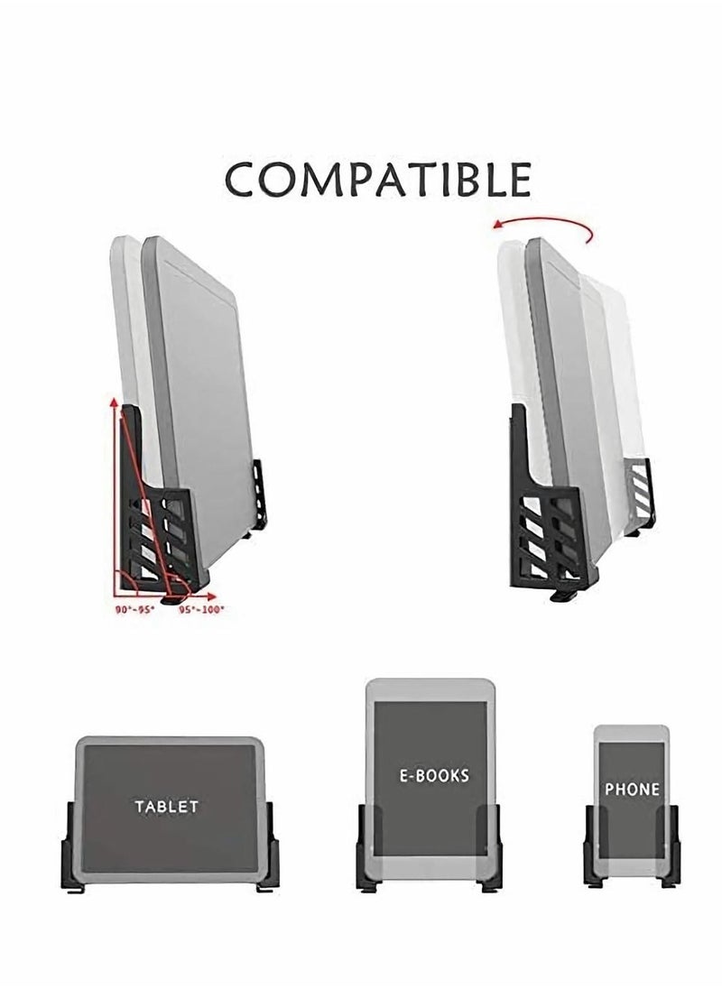 Wall Mount Holder, Wall Mount Universal Dock for Tablet or Phone, Damage-Free Compatible with ipad iPhone/ Tablet/ Kindle /e-Book/ Fixed by 3M Adhesive or Screws - Image 3