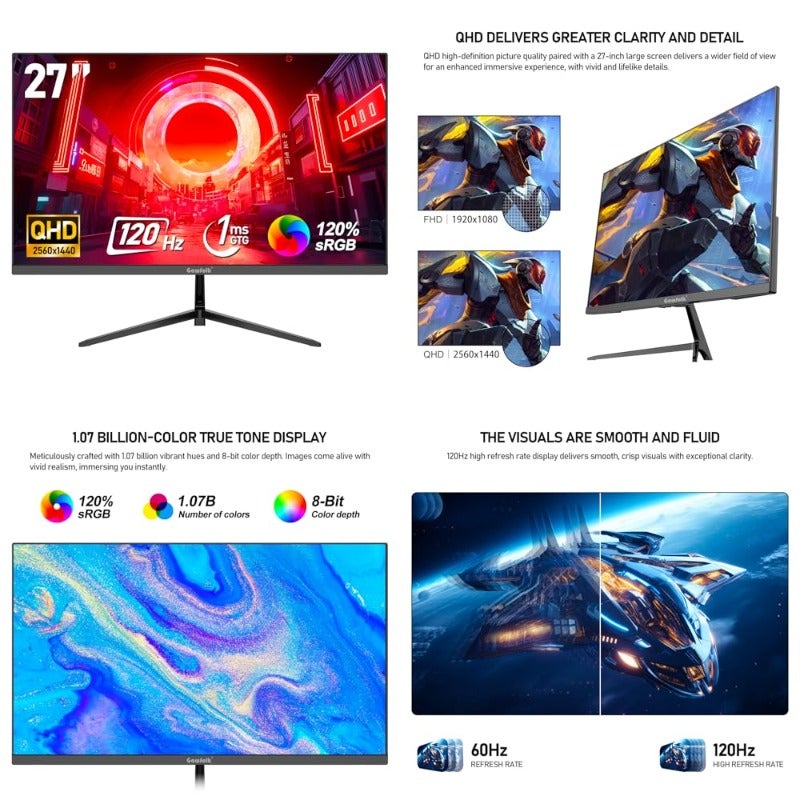 Generic Generic Gaming Monitor 2k 27 inch Z18E4A8EC1817ABD3204DZ