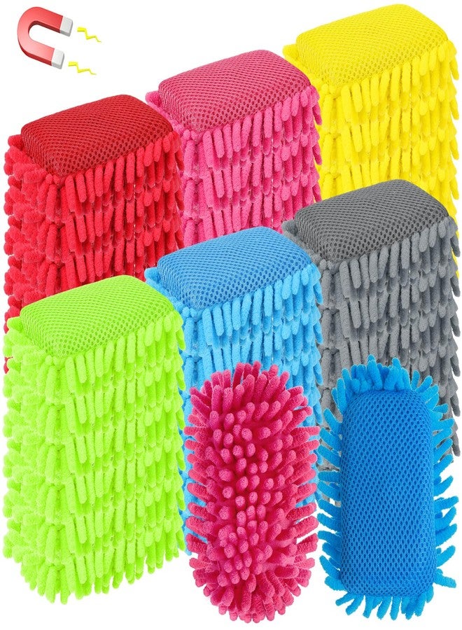 Sherr 36 Pcs Microfiber Shag Magnetic Erasers Bulk Washable Dry Erase Whiteboard Erasers for Whiteboard, Chalkboard, and Memo Boards Marker, Chalk Mark, Office Supplies Adult(Bright Color) - Image 1