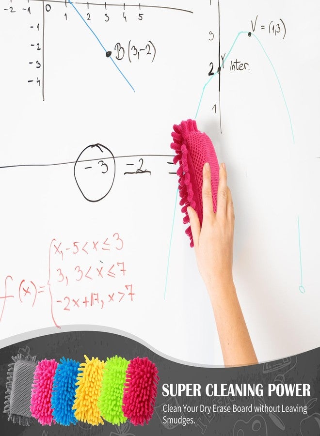 Sherr 36 Pcs Microfiber Shag Magnetic Erasers Bulk Washable Dry Erase Whiteboard Erasers for Whiteboard, Chalkboard, and Memo Boards Marker, Chalk Mark, Office Supplies Adult(Bright Color) - Image 5