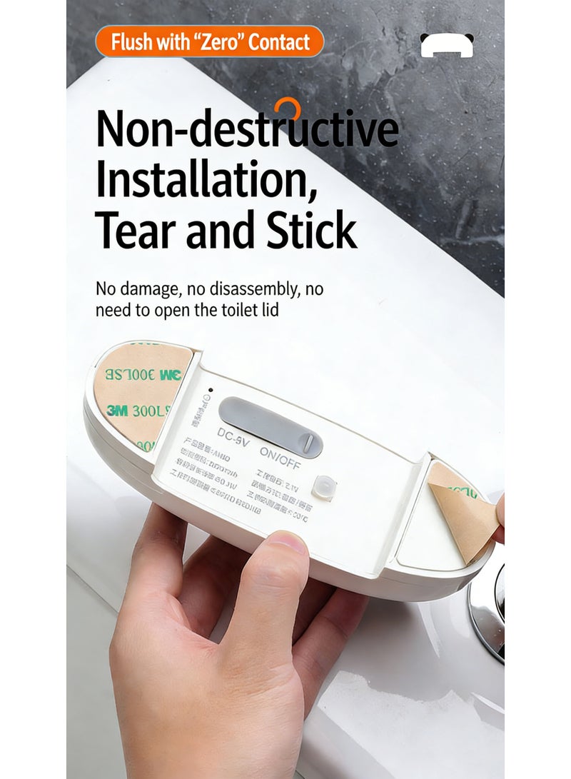 Automatic Toilet Flusher, Smart Voice-Activated Sensor Flush Device, Easy Installation u0026 Long Battery Life, Touchless Toilet Flusher for Home and Public Use, Germ Reduction - Image 5
