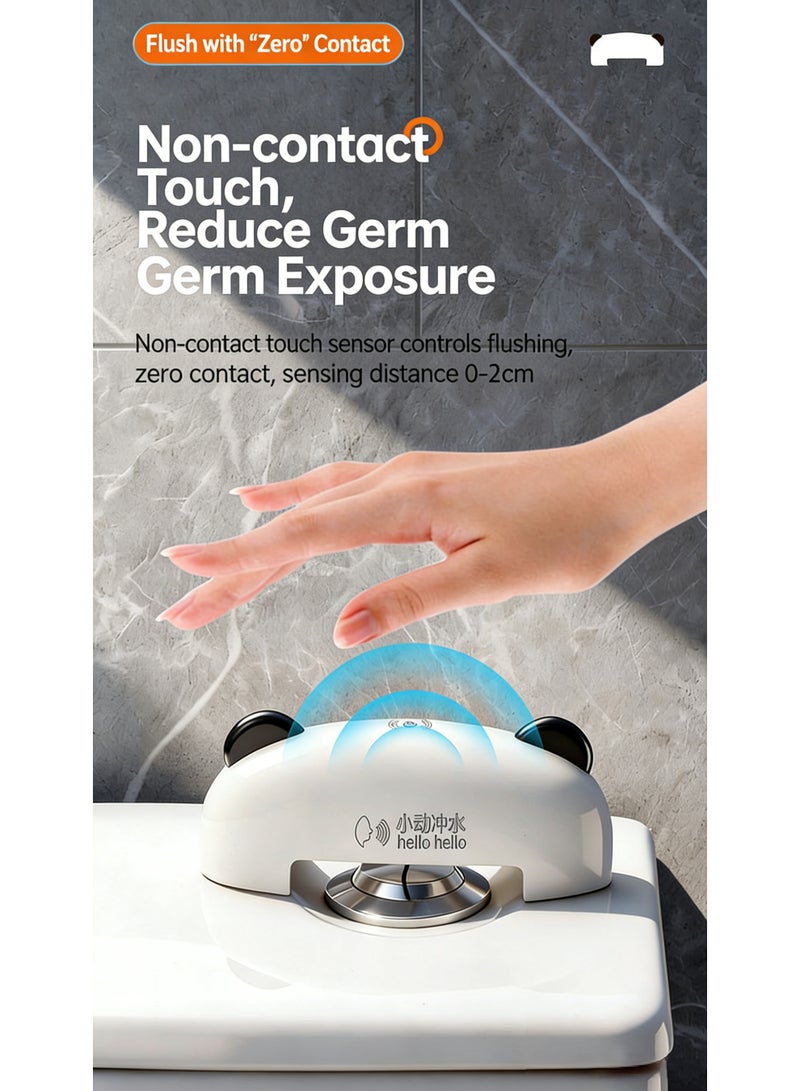 Automatic Toilet Flusher, Smart Voice-Activated Sensor Flush Device, Easy Installation u0026 Long Battery Life, Touchless Toilet Flusher for Home and Public Use, Germ Reduction - Image 1