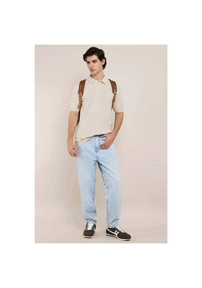 R&b  Faded Relaxed Fit Jeans with Button Closure for Men | Best Price UAE