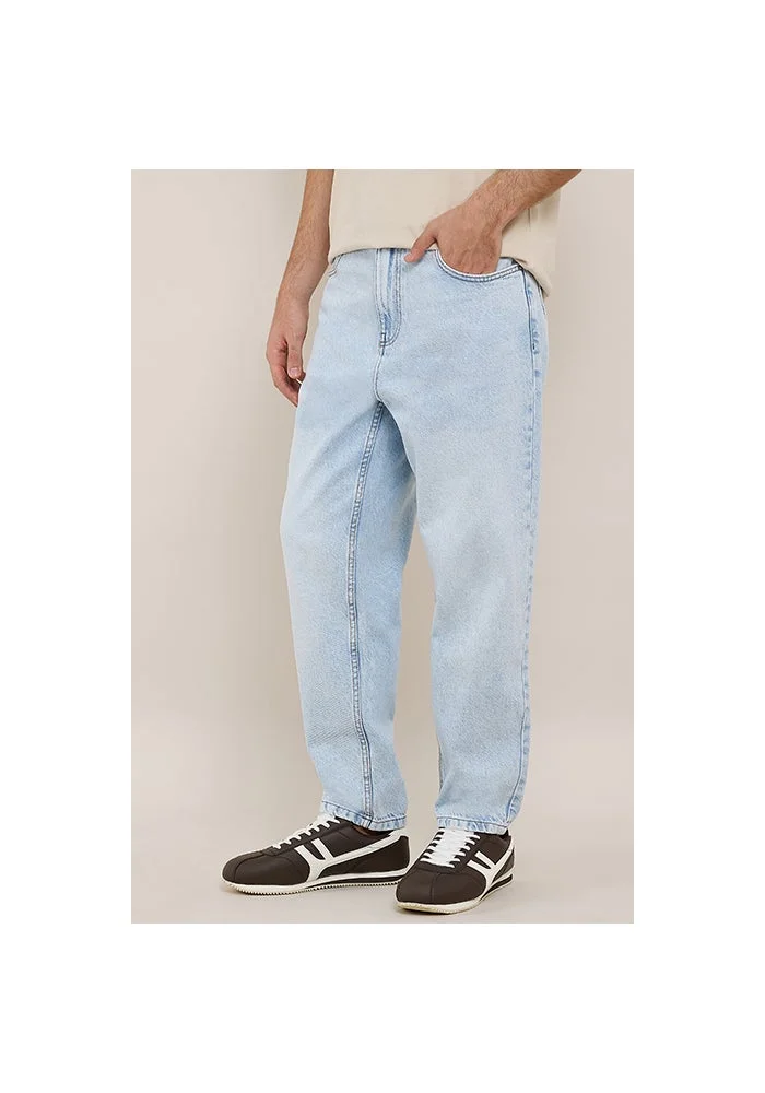 R&b  Faded Relaxed Fit Jeans with Button Closure for Men | Best Price UAE