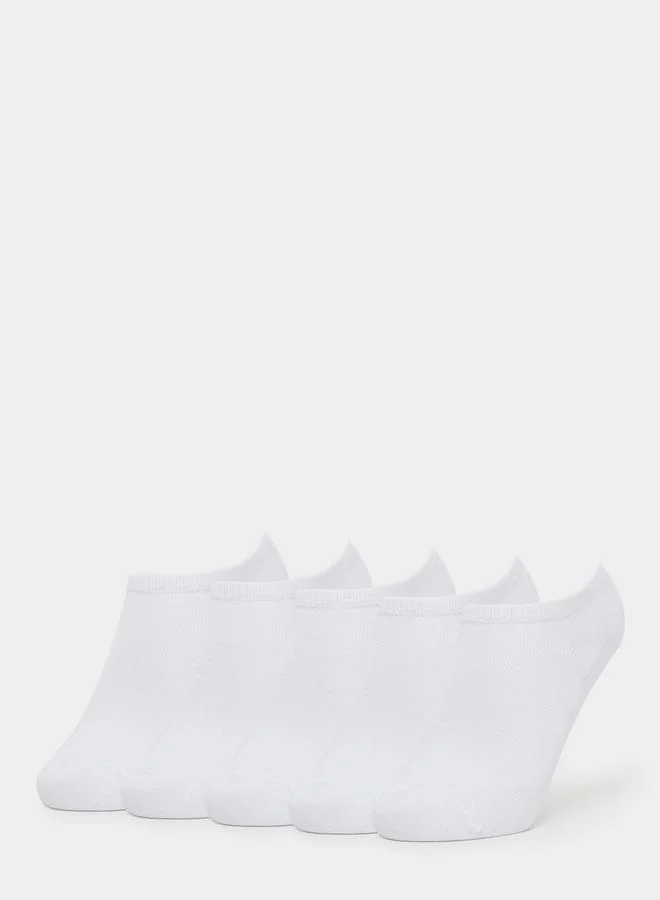 ستايلي Styli Set of 5 - Solid Ankle Socks