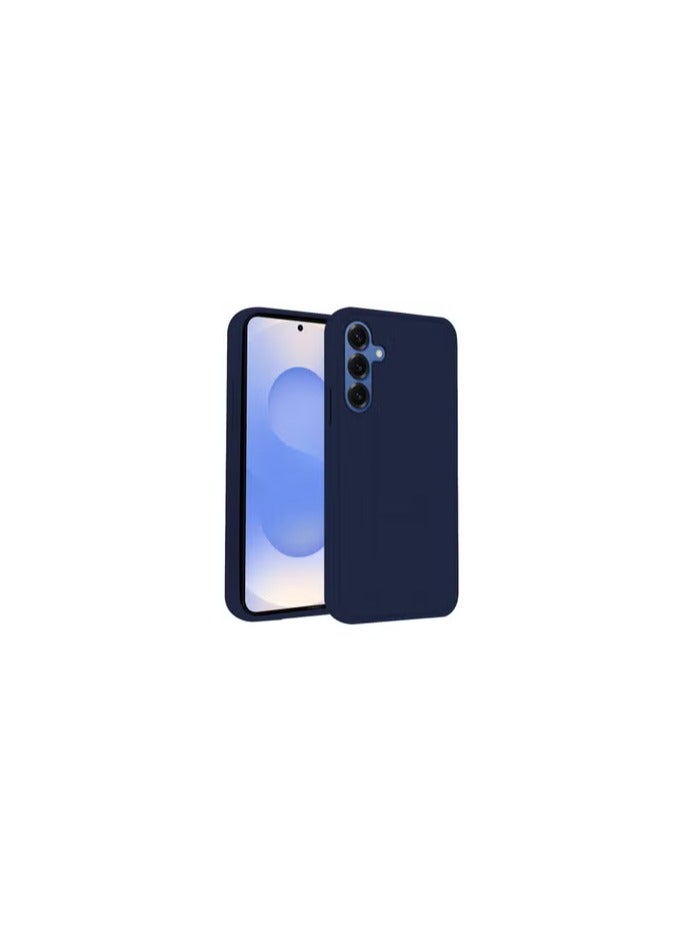 CATANES Galaxy S25 3Packs Case Silicone with Stand Function Finger Grip Case Cover with 2 Shock Proof Screen Protectors / Dark Blue - Image 2