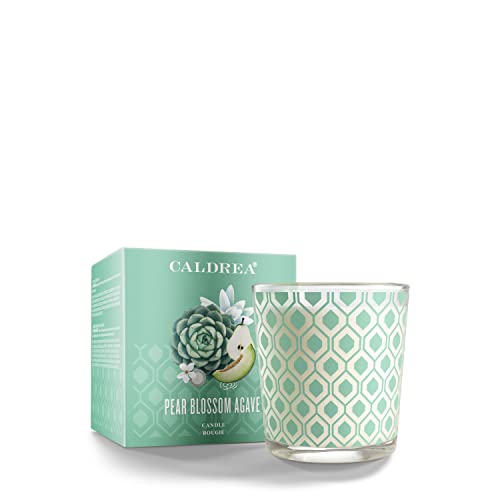 Caldrea Scented Candle, Made With Essential Oils And Other Thoughtfully Chosen Ingredients, 45 Hour Burn Time, Pear Blossom Agave Scent, 8.1 Oz - Image 1
