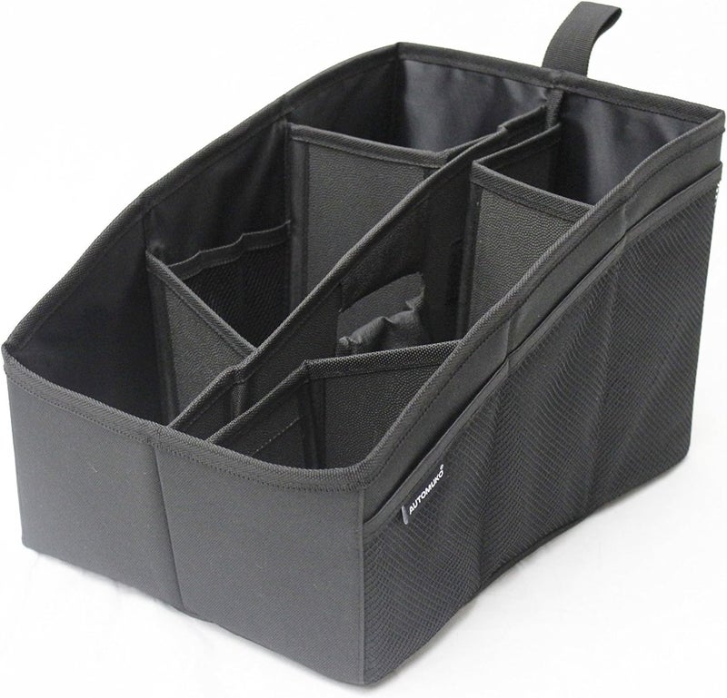 AutoMuko Car Organizer, Car Console Organizer with 6 Large Pockets, + Adjustable Dividers for Keeping Miscellaneous Items Organized- Use in Front or Back to Store Kids’ Toys, Books, Snacks etc - Image 2