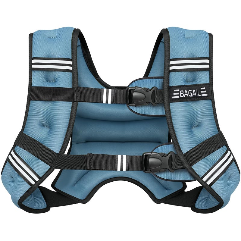 BAGAIL Comfort-Fit Weighted Vest for Woman, Even Weight Distribution, Faster Weight Loss, No-Chafe or Bounce for Walking & Running with Detachable Phone Pouch & Reflective Stripes (Available 5-30lbs) - Image 1