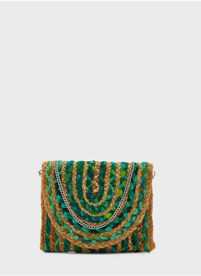 Ayra Jute Crossbody Bag