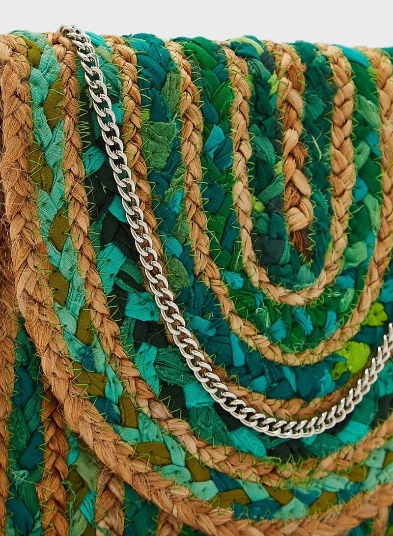 Ayra Jute Crossbody Bag