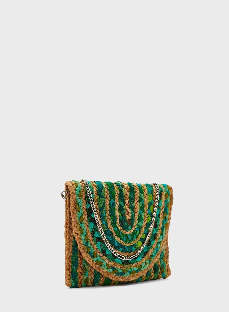 Ayra Jute Crossbody Bag