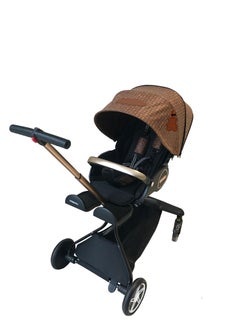 Generic Barbne V10 High End Stroller - Brown  - Image 1