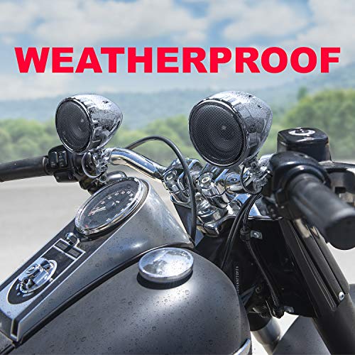 BOSS Audio Systems MC420B 3 Inch Motorcycle Speakers and Amplifier Sound System – Class D Amplifier, Weatherproof, Volume Control, ATV UTV Compatible - Image 2