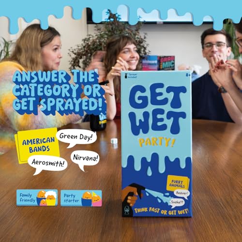 Lucky Egg Get Wet Hilarious Category Party Games for Family Game Night Family Board Games for Adults with Sprayer Dice 150 Category Cards Best Family Games for Kids Adults Groups Ages 8 - Image 5