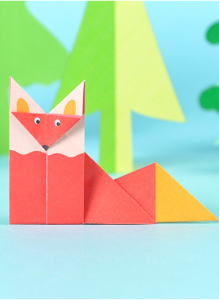 Generic - 108-Pieces Children Cartoon DIY Paper-folding Manual Toys Parent Interaction  Education Developmental Toys For 3-10Y Kids Animal Plant Making Tool For Kinds - Image 1