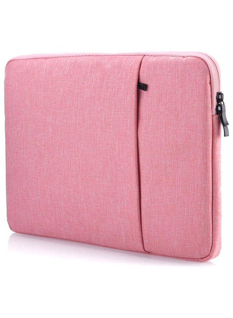 12.5 inch Laptop Tablet Sleeve Case Canvas Cover for 2021-2014 Surface Pro 4/5/ 6/7 / 7+ / 8|Surface Laptop Go 12.4"|2021-2020 MacBook Air Pro 12.5'' M1 Chip Protective Bag (Pink) - Image 2
