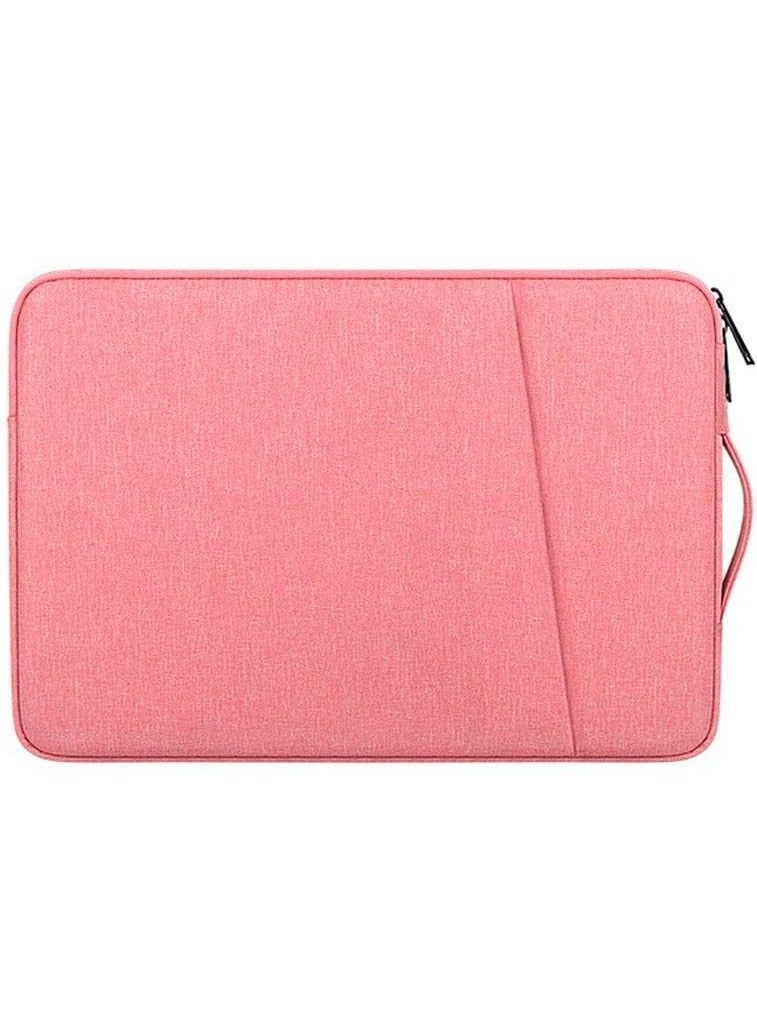 12.5 inch Laptop Tablet Sleeve Case Canvas Cover for 2021-2014 Surface Pro 4/5/ 6/7 / 7+ / 8|Surface Laptop Go 12.4"|2021-2020 MacBook Air Pro 12.5'' M1 Chip Protective Bag (Pink) - Image 1