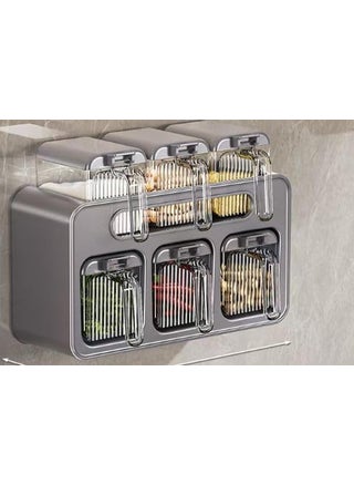Crobat Wall Mounted Spice Jars with Handle Cover Spoon Moistureproof Seasoning Box Stackable Spice Organizer Spice Tin Dressing Spice Dispenser Storage Container - pzsku/Z18E55F14719E110B5EA4Z/45/1748264498/43995863-a574-48d0-bd2a-f93cc3558bb9