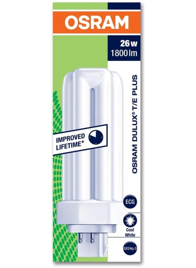 Osram - Osram CFLI-LUMILUX Sulux T/E Plus - Cool White - Pin Base GX24q-3-26W-1750lm 3000K - Image 1