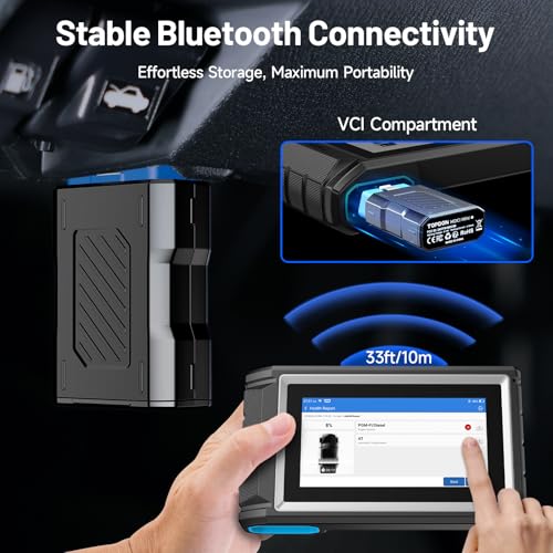 TOPDON Scanner AD800BT V2.0, Bidirectional Scan Tool, Full Systems Diagnostic Tool for All Vehicles, Automotive Diagnostic Scanner for Car, 28+ Services, FCA AutoAuth, CANFD, 2 Years Free Update - Image 5