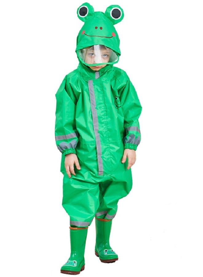 Loquat Children's One-Piece Raincoat Light Hat  - Image 1