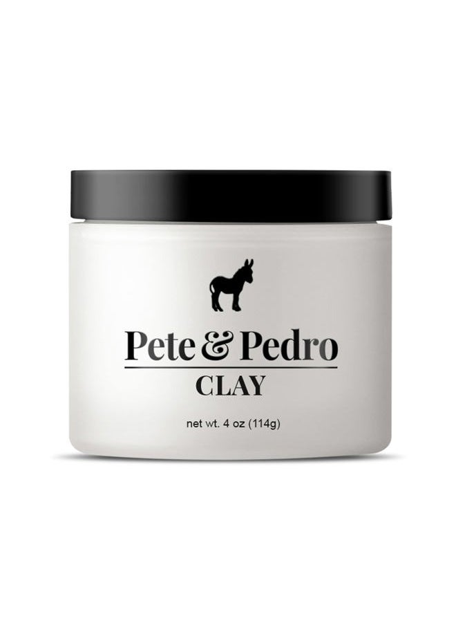 Pete & Pedro HAIR STYLING CLAY - Medium Hold, Matte Finish, Low Shine Styling Clay for Men, Ideal for Hairstyling Medium, Messy, Fine Thinning Hair Styles | Shark Tank Featured, 4 oz.  - Image 1