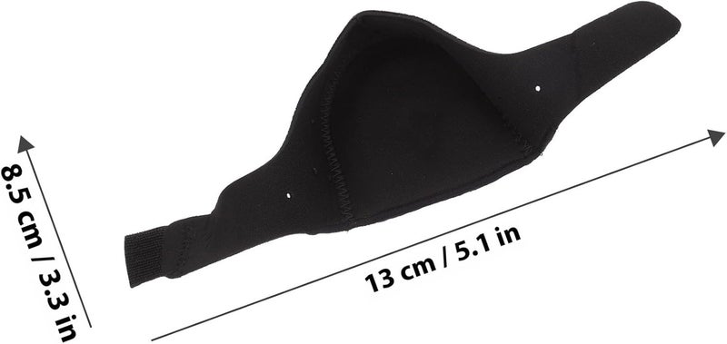 IMIKEYA Silicone Non-Slip Heel Covers Holes 2pcs Black Size S 36-40 Shock-Absorbing Heel Cushions for Foot Protection - Image 2