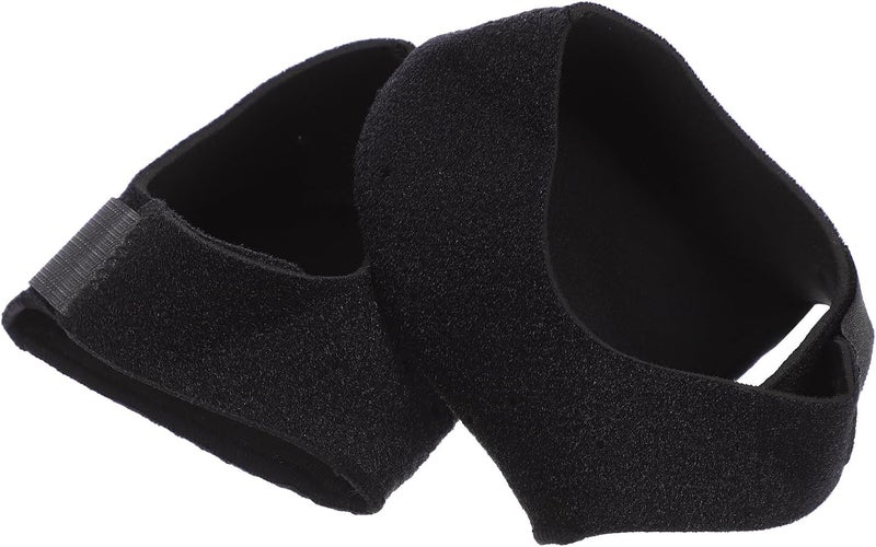 IMIKEYA Silicone Non-Slip Heel Covers Holes 2pcs Black Size S 36-40 Shock-Absorbing Heel Cushions for Foot Protection - Image 1
