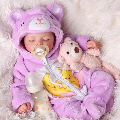 BABESIDE Lifelike Reborn Baby Dolls 20 Inch Realistic Newborn Baby Doll with Poseable Body Real Life Baby Dolls with Accessories Gifts for Kids Age 3 Collection - Image 1