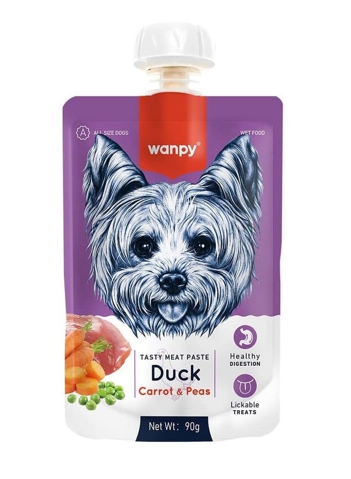 Tasty Meat Paste Duck with Carrot And Pea for Dogs 90g