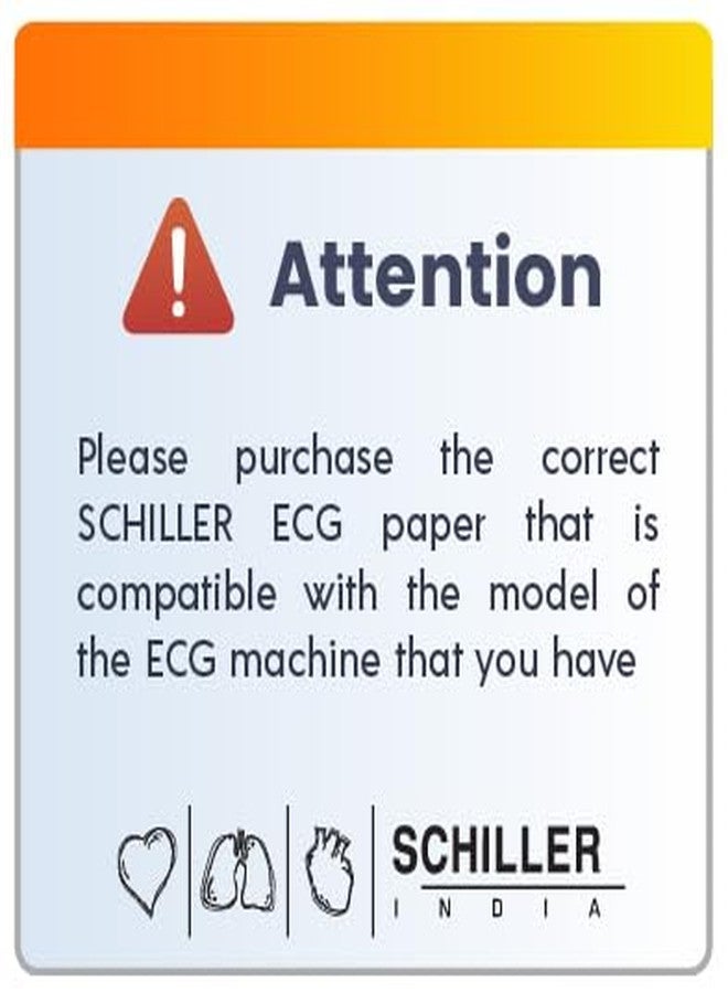 SCHILLER ECG Paper For CARDIOVIT AT-10 / SP-10 | SCHILLER ECG Paper | Length 210 mm And Height 140 mm | 200 Sheets In One Pack - Image 2