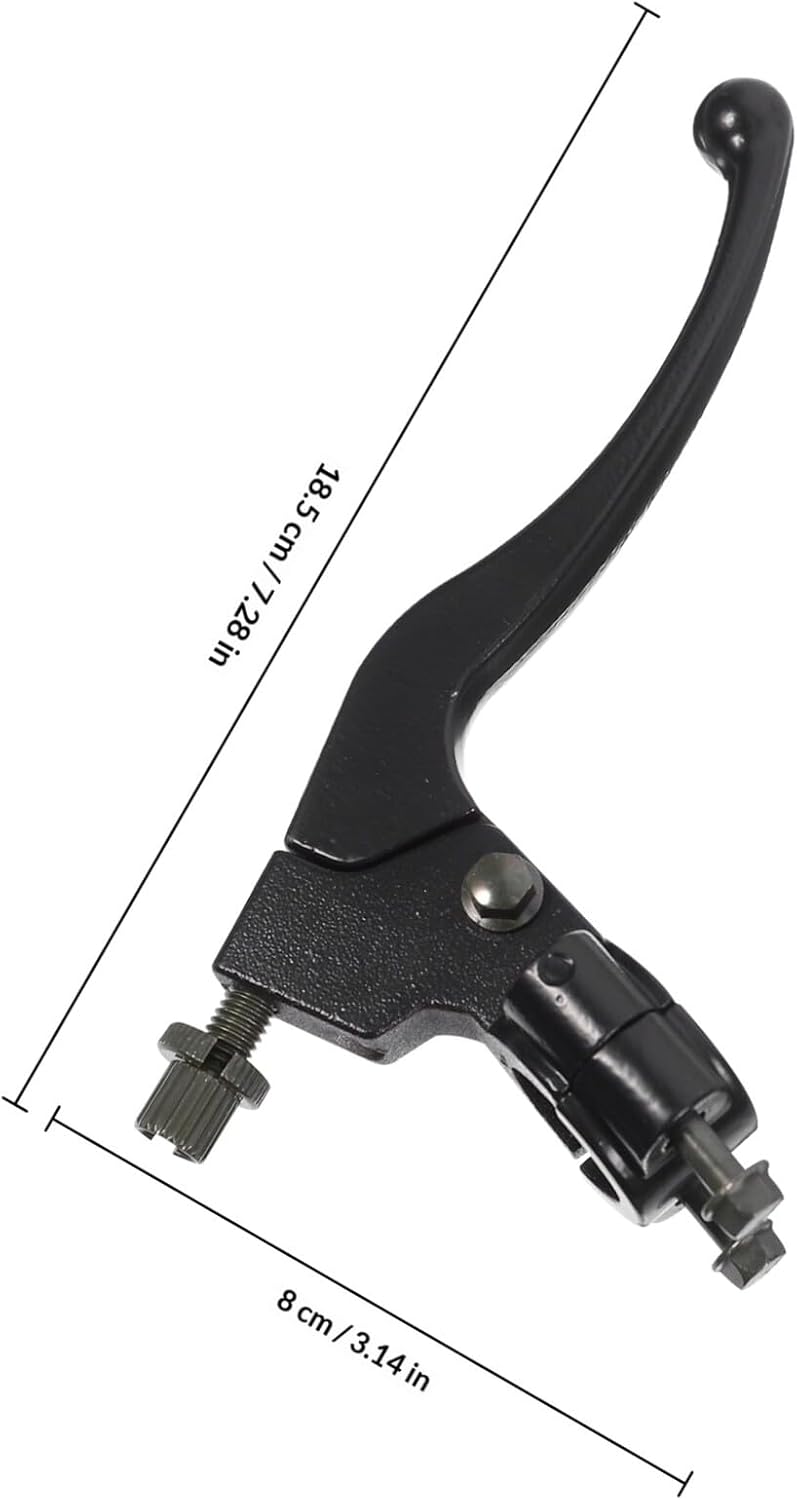 Replacement Brake and Clutch Hand Levers for Motorcycle, 1 Pair Motorcycle Parts Compatible with Off-Road and Dirt Bikes, Sturdy Control Handles for Powersports - Image 2