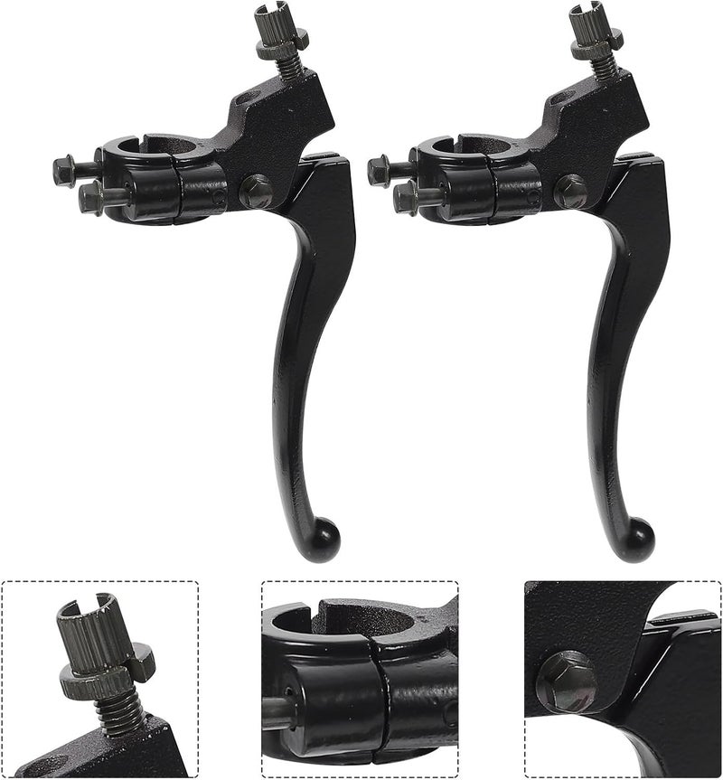 Replacement Brake and Clutch Hand Levers for Motorcycle, 1 Pair Motorcycle Parts Compatible with Off-Road and Dirt Bikes, Sturdy Control Handles for Powersports - Image 5