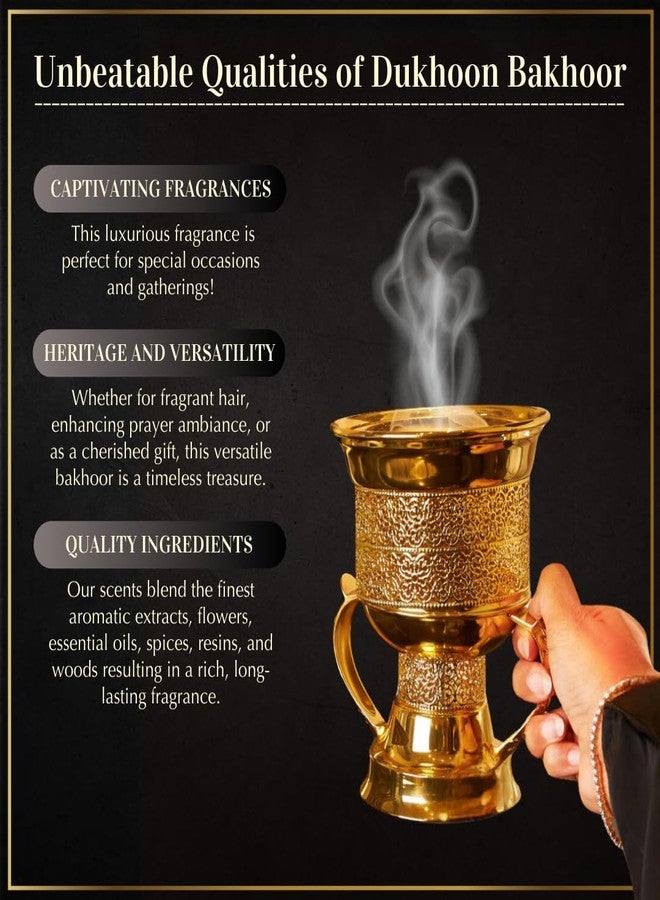 DUKHNI Dukhoon Al Khaleeji Oud Bakhoor by Dukhni | Authentic Arabic Bakhoor Incense | 40 gm jar | Handmade, Luxurious | Zesty Oriental Blend | Perfect for Prayer, Ramadan & Eid Gift Hampers - Image 2
