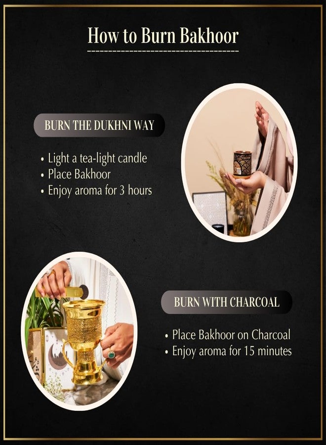 DUKHNI Dukhoon Al Khaleeji Oud Bakhoor by Dukhni | Authentic Arabic Bakhoor Incense | 40 gm jar | Handmade, Luxurious | Zesty Oriental Blend | Perfect for Prayer, Ramadan & Eid Gift Hampers - Image 5