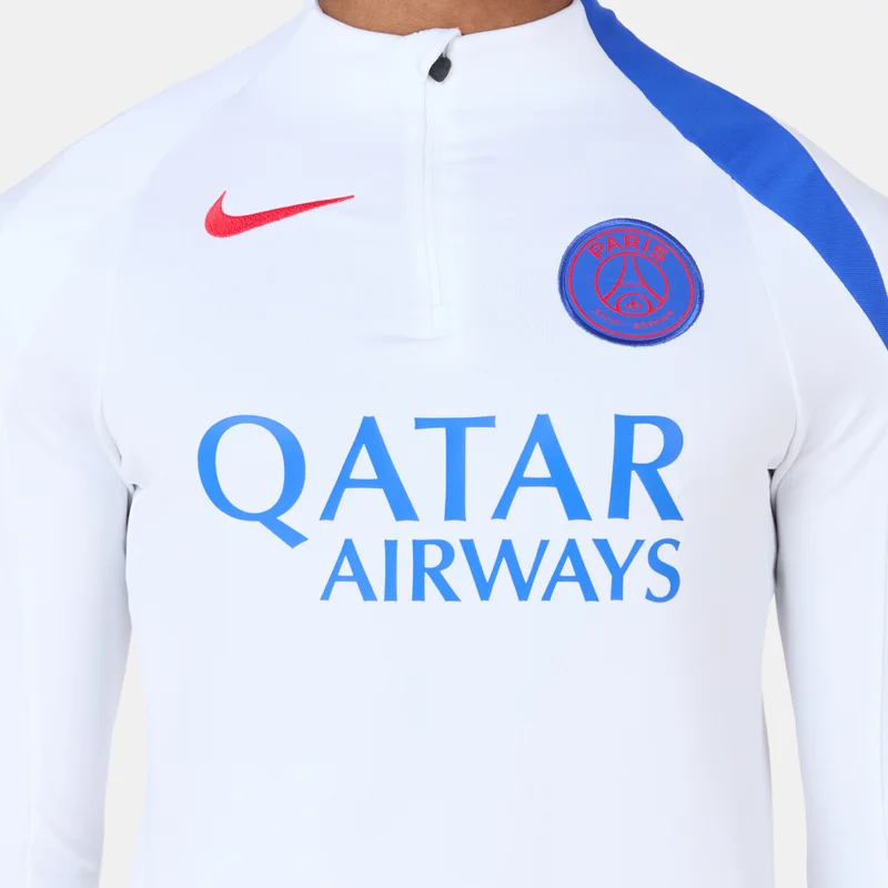 Nike White Men's Paris Saint-Germain Dri-FIT Strike Drill Football Top for Men | Best Price UAE