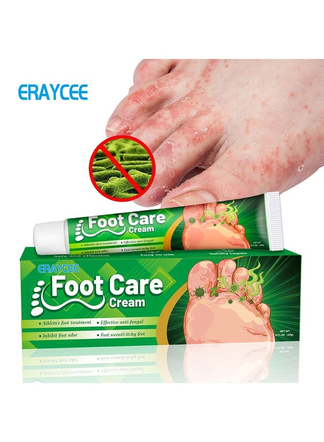 ERAYCEE Foot Care Cream Herbal Athlete's Foot Ointment, Foot Odor Care Ointment, Foot Itching Ointment 20g - Image 1