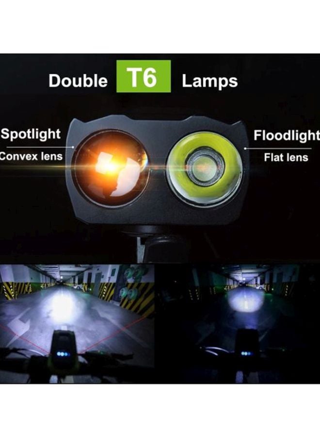 Loquat Rechargeable Bicycle Headlight With Horn - Image 4