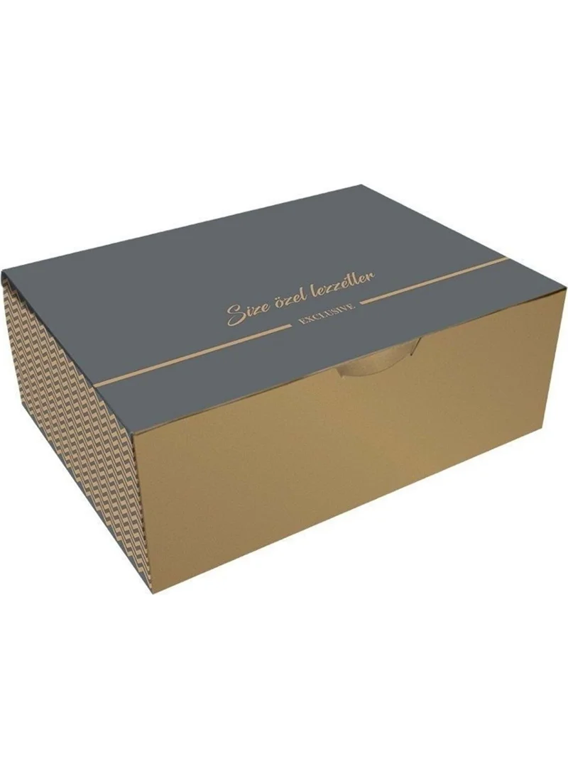 Ambalaj Pazarı Packaging Market Shaped Cake Box 25X35X17 cm - 25 Pieces