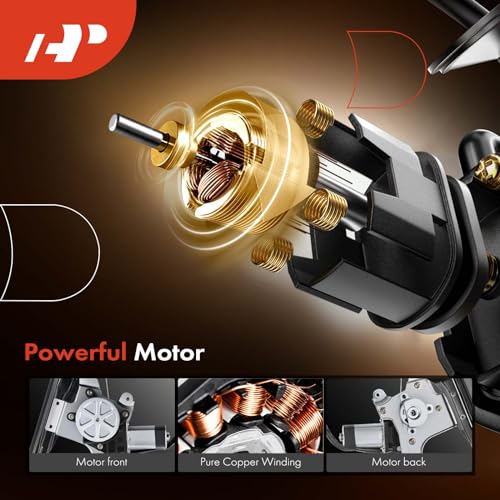 A-Premium Power Electric Window Regulator with Motor Compatible with Ford Focus 2008-2011, fits for 4-Door Sedan, Front Left Driver Side, Replace # 8S4Z5423395AA, 8S4Z5423201BA - Image 4