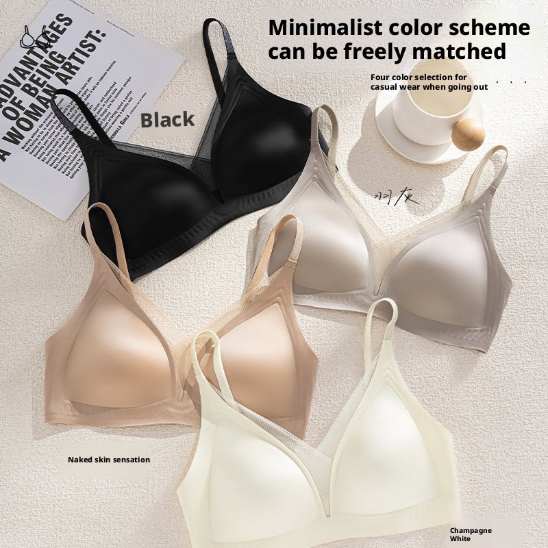 Women's Seamless Deep V Triangle Bra - Image 2