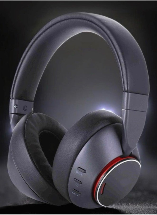 Topcore - Hybrid Active Noise Cancelling Headphones Bluetooth with Multiple Modes, Hi-Res Sound Bluetooth Headphones, Custom EQ via App, 40H Playtime, Multipoint Connection Black - Image 1